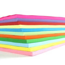 Color copy paper 100 80g phosphor Red Yellow green printing color a4 paper color paper hand-folded