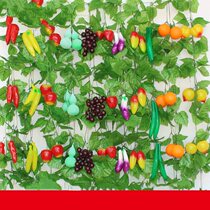 Kindergarten corridor hanging decoration classroom layout simulation fruit skewers hanging farm restaurant decoration fruit and vegetable hanging