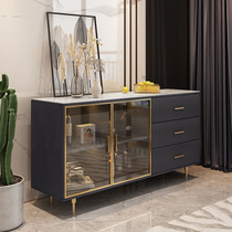 Italian light luxury Rock board sideboard one wall home living room locker small apartment multi-functional decorative wine cabinet
