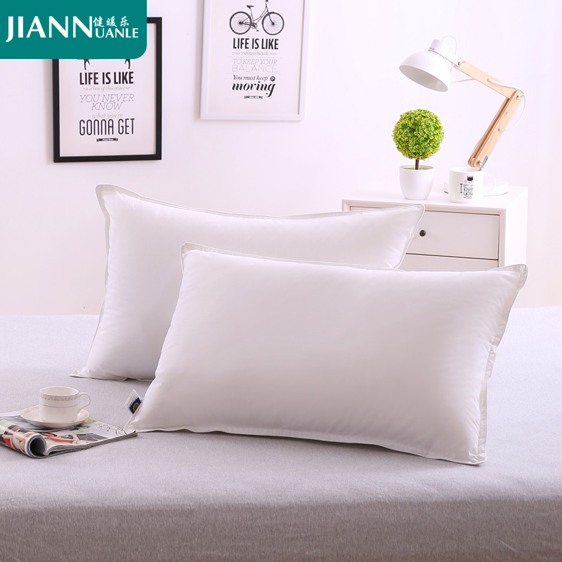 5 Stars Hotel Vacuum Single Pillow Pillow Core Adult Full Cotton Student Home Neck Protection Pillow Pair Shooting 2