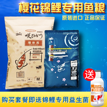 Japanese imported cherry blossom feed Hikari koi goldfish feed small fish food fish food increase body color and breeding