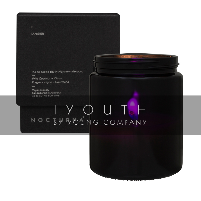 IYOUTH Australia Dark Soothing sleep Purple flame glass Neutral natural fragrance Scented candle holder