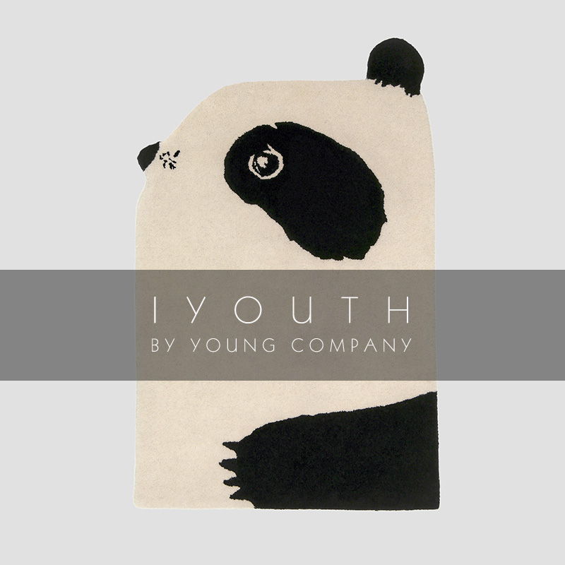 IYOUTH imports Nordic Danish brand EO cartoon animal panda wool handmade carpet