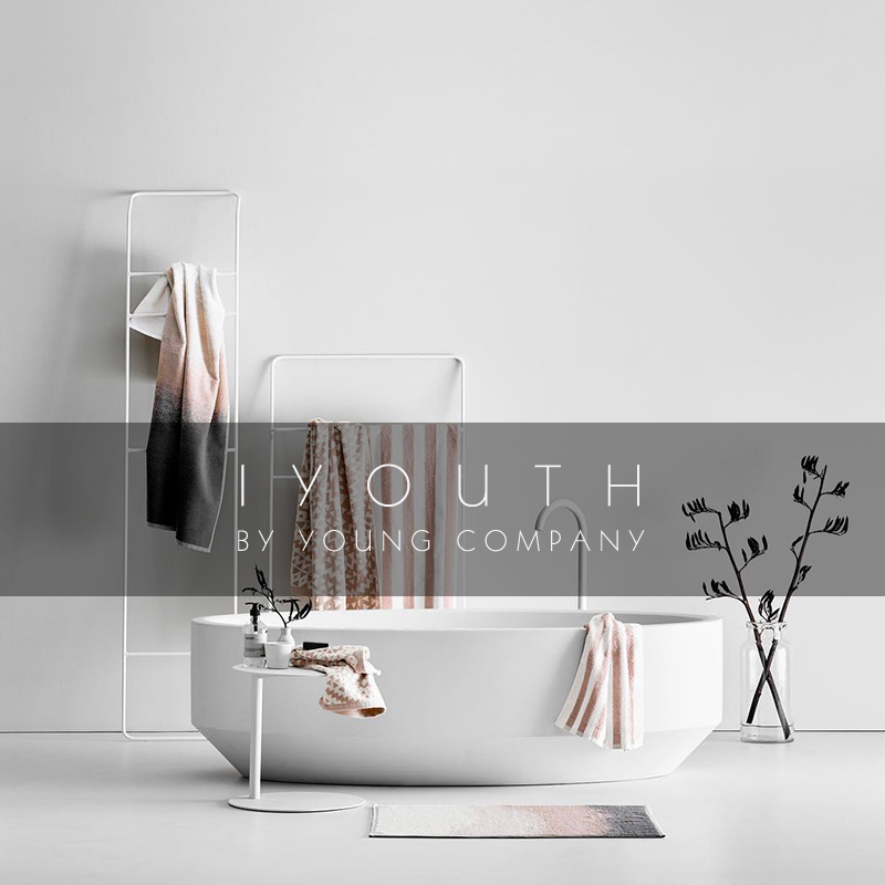 IYOUTH Belgium SERAX Nordic minimalist modern pure black and white metal wall hanger towel rack