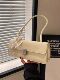 Light Luxury French Niche Underarm Bag for Women 2025 New Trendy Silver Baguette Bag with a High-End Feel, Single Shoulder Crossbody Bag