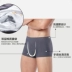 3 băng lụa nam đồ lót nam quần boxer không có dấu vết một mảnh thoáng khí thanh niên giữa eo bốn góc quần short đầu