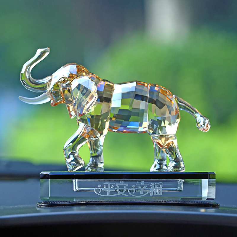 Crystal Elephant On-board Perfume Car Swing car Decorative Items Car Fragrant Lavender Fancy Car Ornament Swing-Taobao