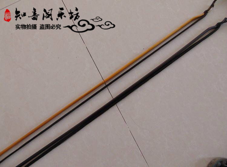 Nhạc cụ phụ kiện tinh chế nơ cao cấp Jinghu nơ Đen đuôi Jinghu nơ gấu trúc đuôi ngựa Jinghu cung đặc biệt - Nhạc cụ dân tộc sáo ngọc