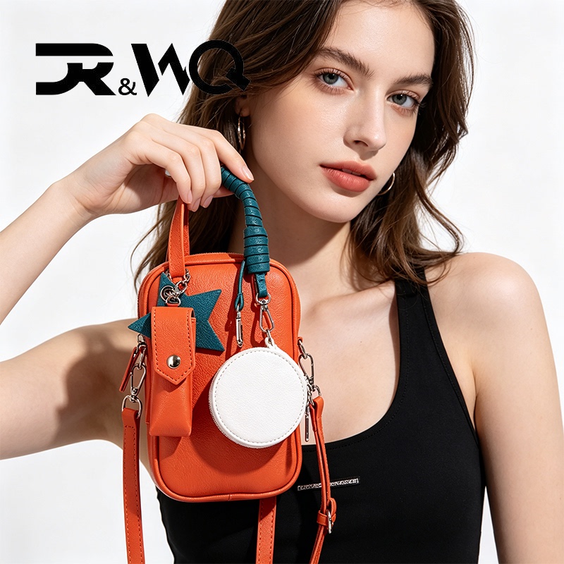 Dr&Wq New Summer Women's Bag, Fashionable and Versatile Mobile Phone Bag, Fresh and Stylish Crossbody Bag, Shoulder Bag, Fashionable Mini Bag Dr&Wq New Summer Women's Bag, Fashionable and Versatile Mobile Phone Bag, Fresh and Stylish Crossbody Bag, Shoulder Bag, Fashionable Mini Bag