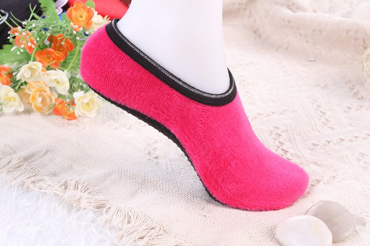 Mùa xuân và mùa thu mùa đông cộng với nhung dày nữ vớ sàn co giãn ấm áp nam chống trượt vớ ngắn vớ vớ nam xuất khẩu