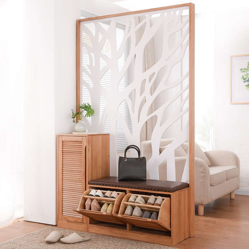 Jiayi Oak Screen Modern Minimalist Porch Cabinet Decoration