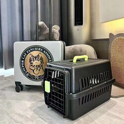 Cat flight box, pet shipping box, vehicle-mounted cat cage, dog cage, small and medium-sized dog outing, portable cat packaging dog box