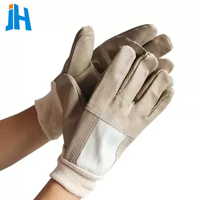Good head layer cowhide seafarer welding gloves welder welding gloves short Gato protective gloves