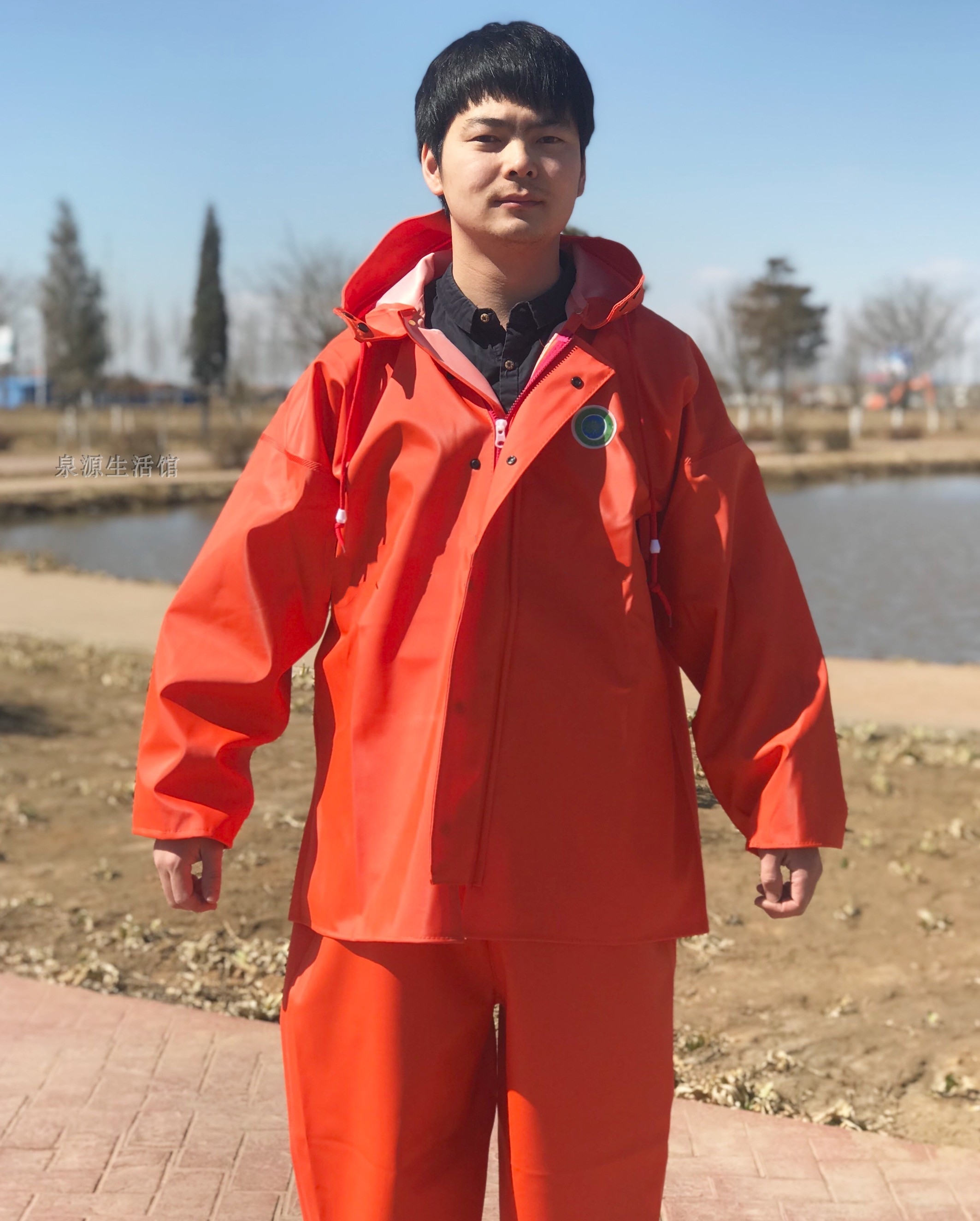 Fengyu Pit Lane Clothing with baby bag tightness Raincoat oil resistant and acid-resistant pH resistant Alkalis Suit Pants Aquatic Suit Light