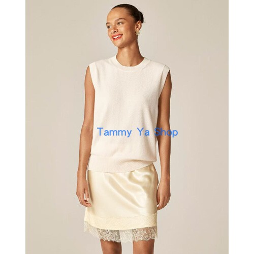 Jcrew/J.Crew Cashmere Loose Vest, Soft and Versatile, Beige National Line
