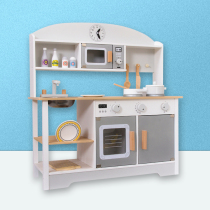 Wooden children 3-6 years old baby educational toys House simulation kitchen kitchenware cooking cooking cooking boys and girls