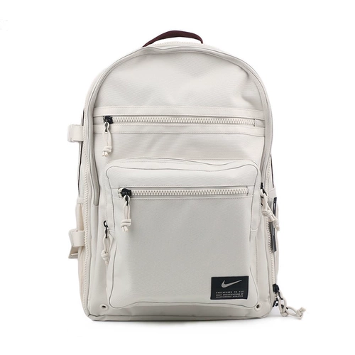 Nike, рюкзак, спортивная сумка через плечо, вместительный и большой белый ранец, на шнурках, для средней школы
