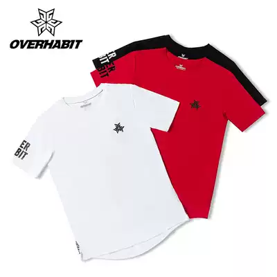 JG Junge summer new product personality original big logo high elastic breathable short-sleeved moisture-absorbing quick-drying boys round neck half sleeve