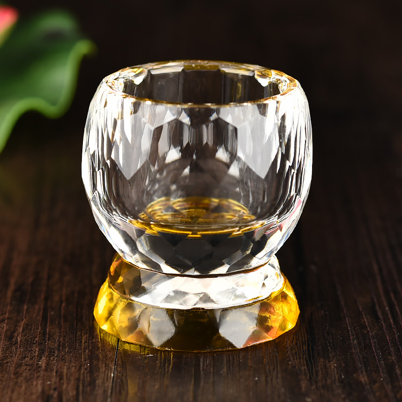 For the Buddha's Cup water supply cup for the Buddha's water glass for a cup of holy water glass water purifying cup Buddha Taiwan crystal Noodle Gon Cup