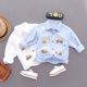 Boys' shirts 2023 spring and autumn new children's clothing children's car cotton tops baby cotton casual shirts