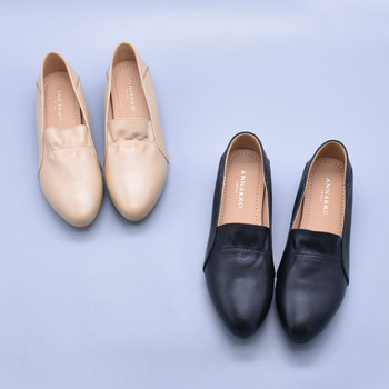 Genuine leather single shoes for women in autumn new mom's shoes women's comfortable deep mouth leather toe layer cowhide soft sole women's shoes trendy