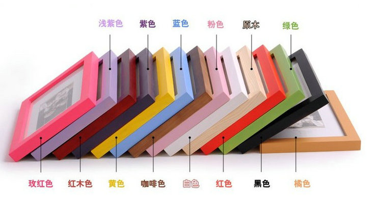 Khung hình chữ nhật 7 * 12 inch 8 * 16 inch khung hình dải dài khung hình sáng tạo khung gỗ rắn kết hợp treo - Kính mắt kính v