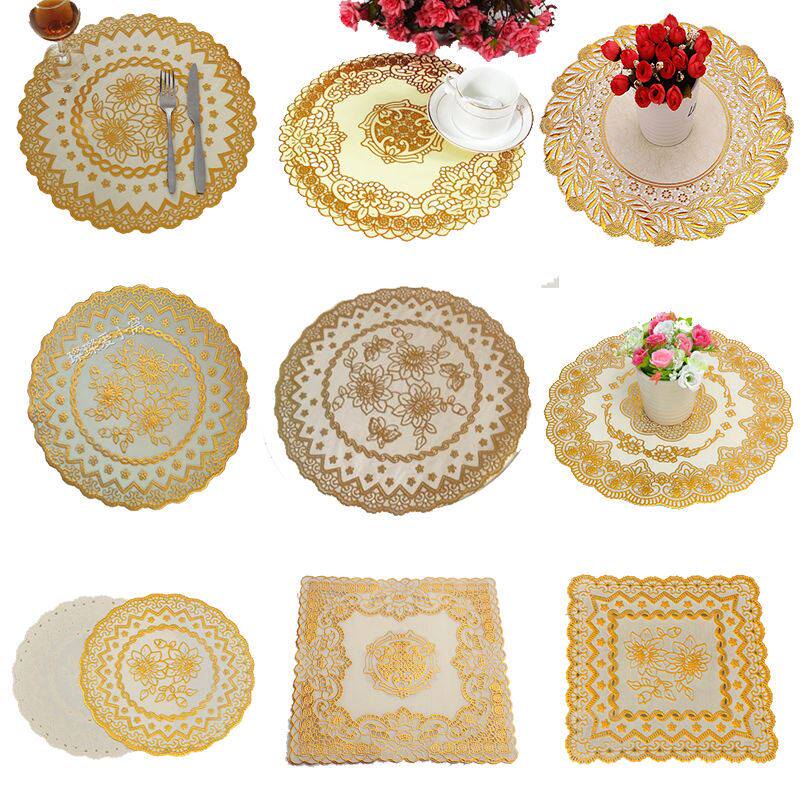 PVC Tobacco Ashtray Spacer KTV Cup Cushion Bowl Cushion Vase Cushion Heat Insulation Cushion Table Mat home Dining Mat tray Mat Cloth