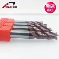 Тайвань Sanlu 58 -Degree вольфрамовый стальной волновой лезвие фрезерное лезвие Cnc Cnc Cnc Open Lose 4 -Blade Steel для 3 -й лезвия алюминия с грубым кожаным фрезером