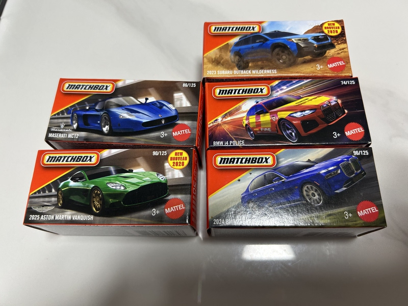 Matchbox Matchbox Cars Maserati Bmw Subaru Mercedes-Benz Color Box in Stock