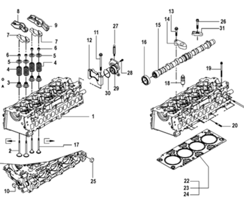 Details Advice for Diesel Engine Cylinder Head Assembly Accessories for Originally Installed Water Starboard Speedboat Marine Diesel Engine