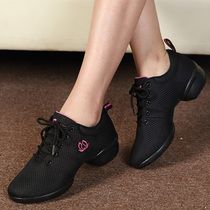 Alewei Square dance shoes women sailors dance soft bottom net dancing shoes Middle heel dance shoes adult modern dance shoes women