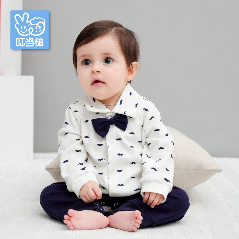 Quần áo trẻ sơ sinh 0-3 tháng 6 mùa xuân và mùa thu trẻ em romper baby Anh quốc áo liền quần trẻ em romper quần áo mùa xuân và mùa thu - Áo liền quần