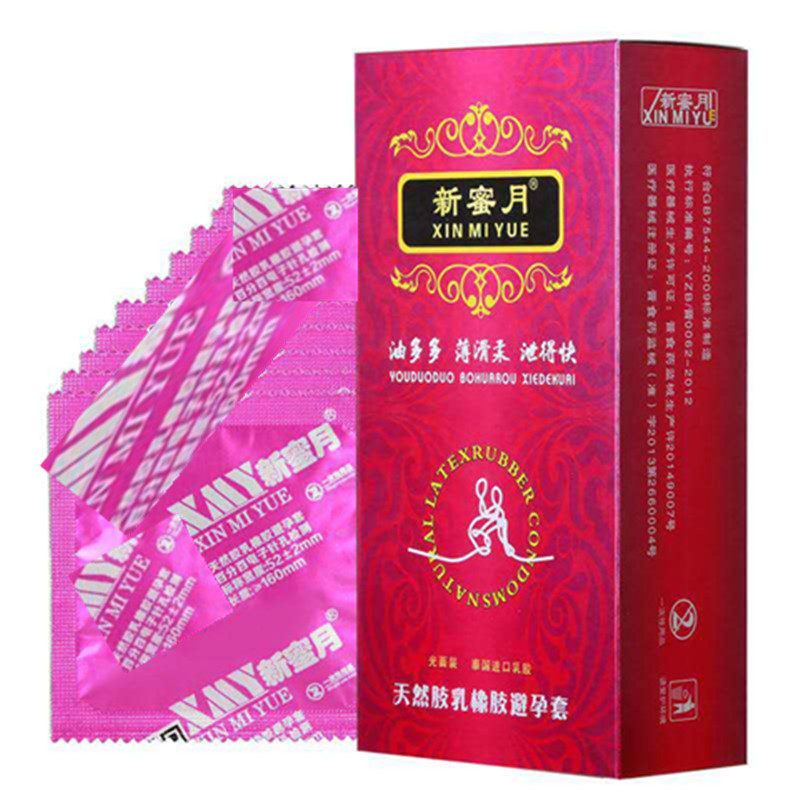 Women with multi-oil 100 glossy surface ultra-lubricated condom ultra-thin Flat condom condom lubricated cover 
