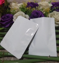 16*22 porcelain white aluminum bag custom plaster packaging bag Glossy porcelain white bag 1 kg food bag medicine powder bag