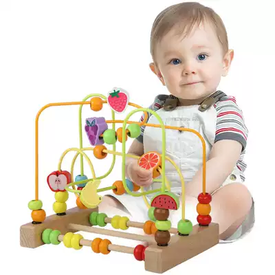 Children beaded around the beads early education baby toys 6-12 months baby beneficial intelligence brain 0 a 1 year old 2 Children 3