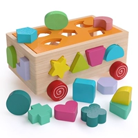 Геометрическая интеллектуальная машина, познавательные строительные кубики, игрушка, цветовое восприятие