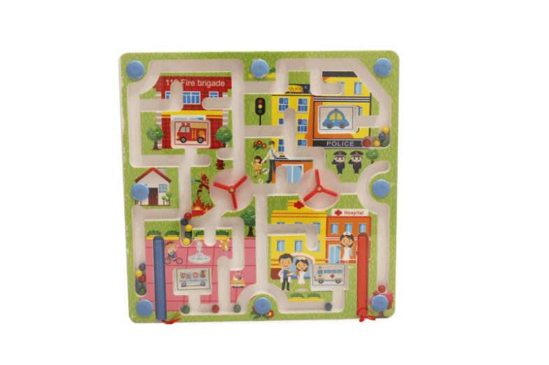 Bút sắt vận chuyển mê cung trò chơi câu đố bé gái nam 1-2-3 tuổi -4-5-6 tuổi đồ chơi trẻ em đồ chơi xếp hình cho bé
