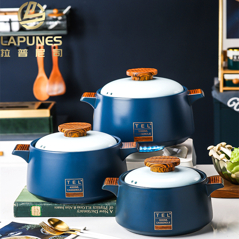 laparunes day style casserole oven gas stove universal saucepan pot soup domestic stockpot high temperature resistant ceramic pan
