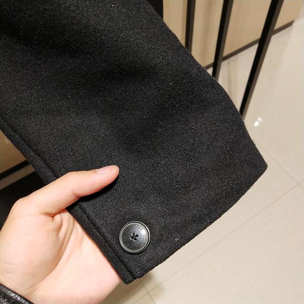 Áo khoác len thời trang đường phố thương hiệu 2018 mùa đông nam mới len dài phiên bản Hàn Quốc của áo khoác len áo khoác kaki nam