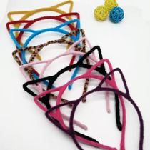 Cute non-luminous cat ear hair hoop Japan and South Korea sweet hair accessories headband micro-business push small gift attractions hot sale