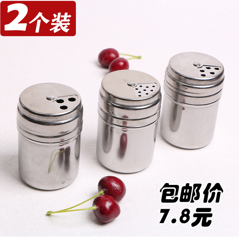 Portable seasoning bottle Barbecue Seasoning Jar stainless steel Sauce Bottle With Hole Chili Powder Bottle Cuzino Casket Sprinkle Powder 