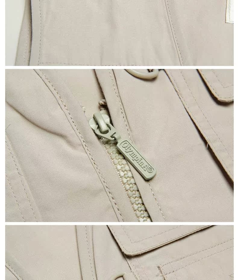 Đàn ông trung niên mùa xuân và mùa hè mỏng phần cộng với kích thước cộng với vest vest béo nhiều túi đa năng vest cá bố thời trang h&m