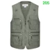 Áo vest nhiều túi nam chụp ảnh trung niên chụp ảnh vest cá nhiều túi mùa hè mỏng tăng cộng với áo vest nam béo - Dệt kim Vest đồ vest Dệt kim Vest