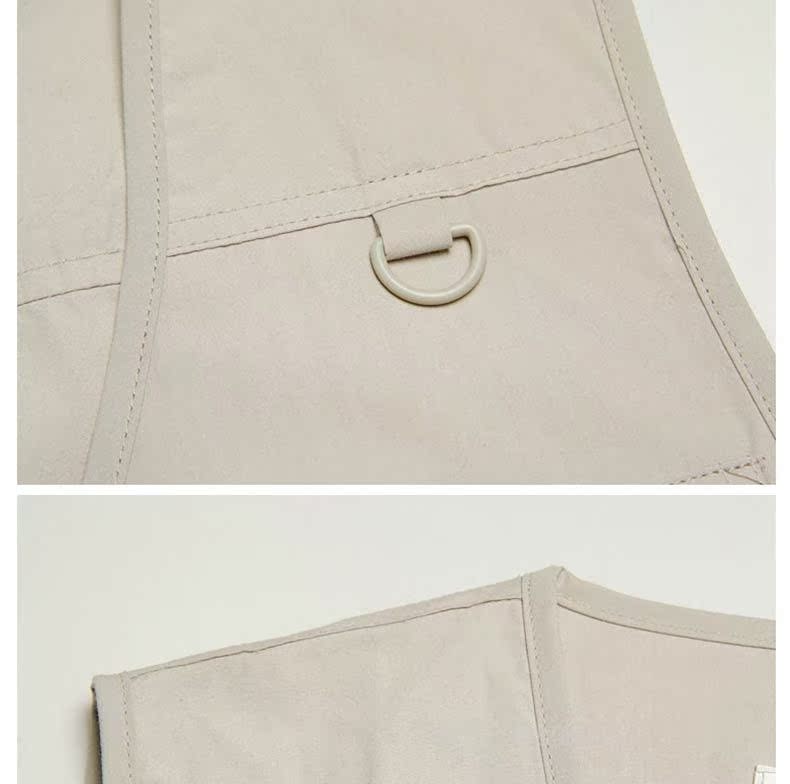 Đàn ông trung niên mùa xuân và mùa hè mỏng phần cộng với kích thước cộng với vest vest béo nhiều túi đa năng vest cá bố thời trang h&m
