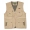 Mùa xuân và mùa thu nam trung niên cotton V-cổ cỡ lớn nhiều túi vest giản dị câu cá nhiều túi chụp ảnh vest áo ấm nam mùa đông