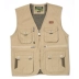 Mùa xuân và mùa thu nam trung niên cotton V-cổ cỡ lớn nhiều túi vest giản dị câu cá nhiều túi chụp ảnh vest áo ấm nam mùa đông Áo vest cotton
