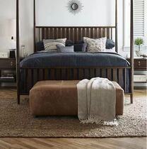 Nordic leather art minimalist sofa stool door entrance bench bedroom cloakroom bedend stool Net red long strip modern