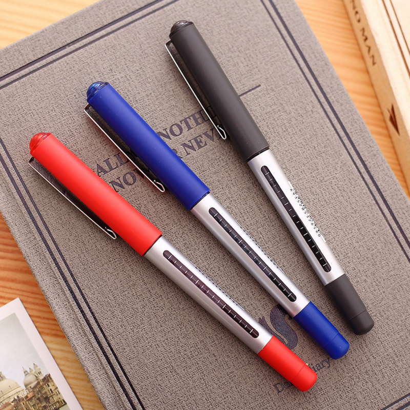 Powerful S656 straight liquid black blue red neutral pen water-based ballpoint pen water-based pen signature pen business pen test pen single price