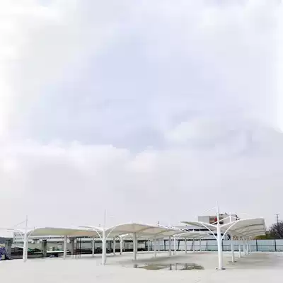 Membrane structure parking shed car charging pile carport tension film landscape viewing shed sports stand awning stadium film shed