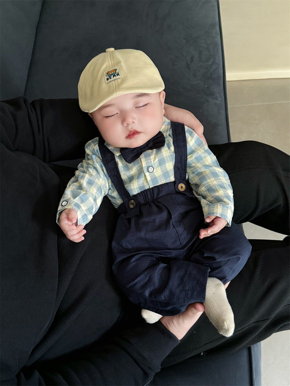 Children's Clothing Summer One-Year-Old Short Sleeve Suspenders Western Style Shirt — 4